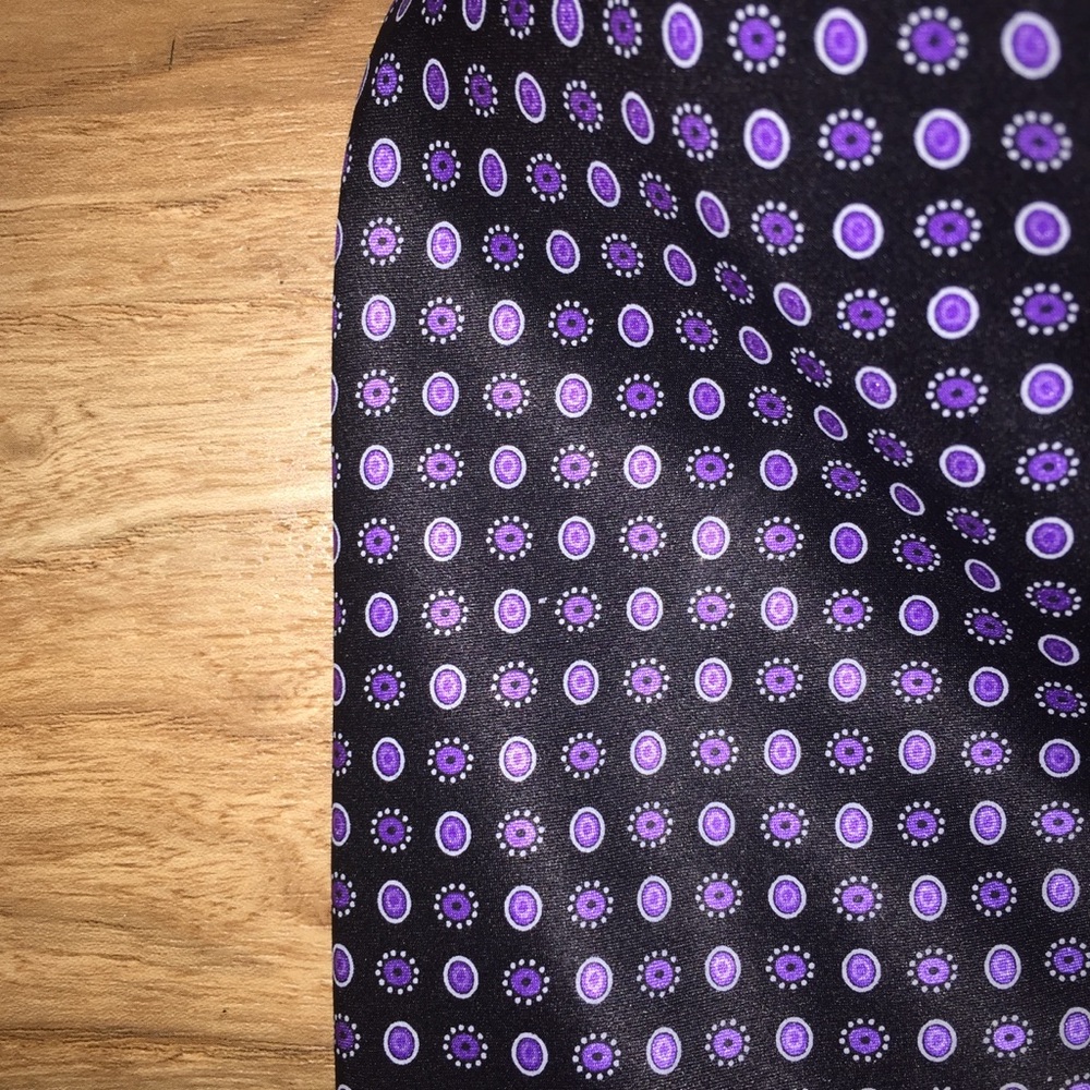 Sold! Current Luxury Brioni Purple Microdot Tie - Picture 6 of 8